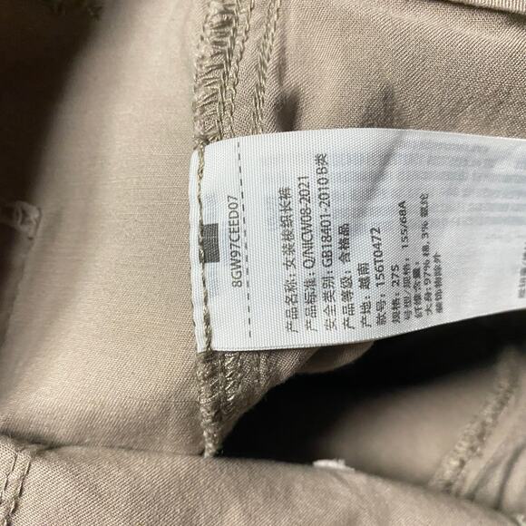 Abercrombie & Fitch Cream Relaxed Fit Wide Leg Cargo Pants Women's Size 4 27 - Picture 8 of 9